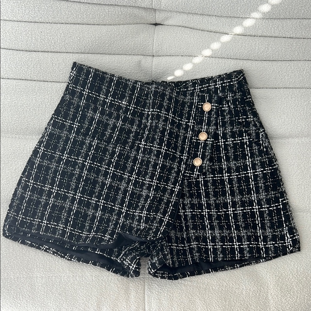 Stylish Black and White Women's Shorts